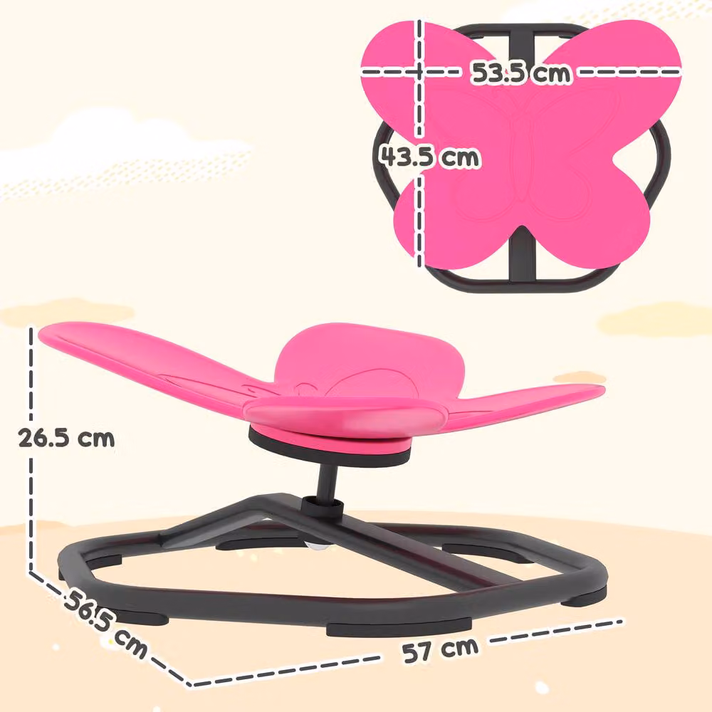 STILVORA Kids Spinning Chair with 360 Degree Swivel in Pink – 3
