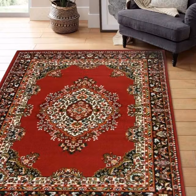 THE RUGS Maestro Collection Traditional Red Oriental Vintage Rug, W: 67 cm, L: 200 cm – 1