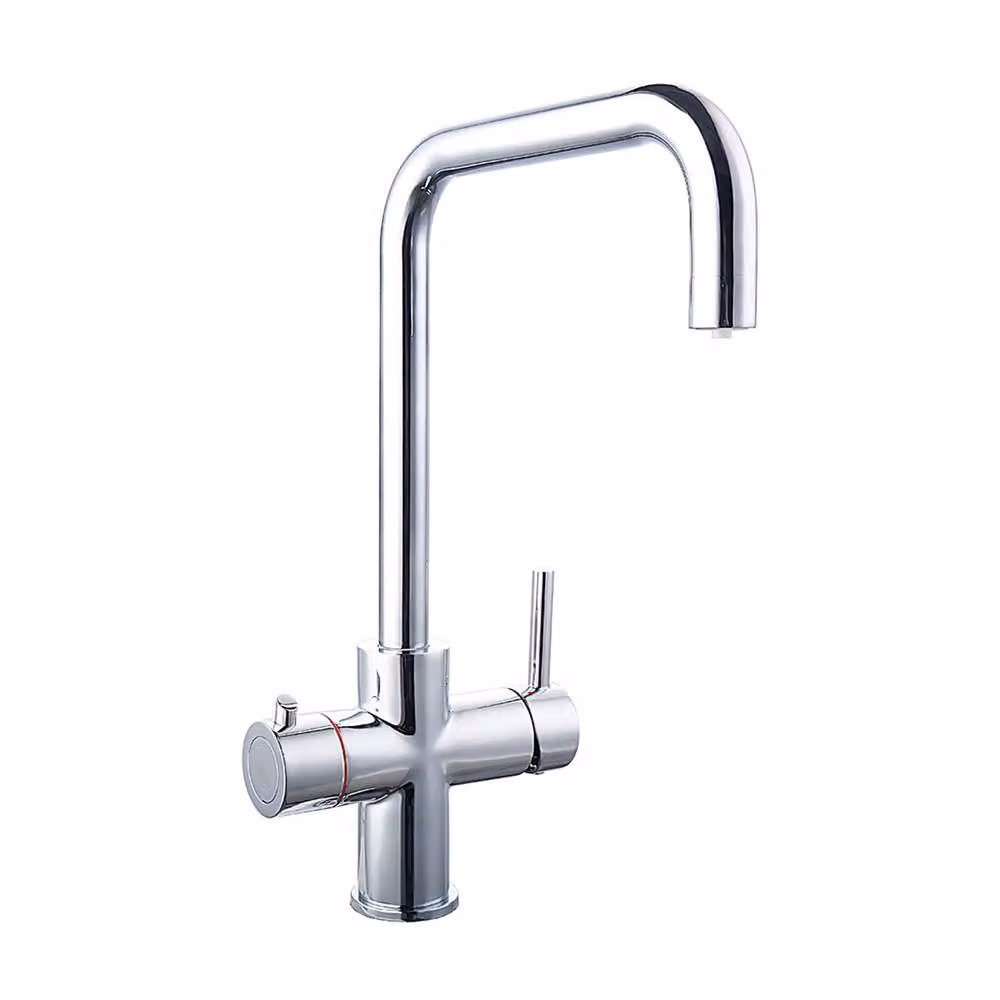 Nes Home 3 in 1 Single Lever Chrome Boiling Water Kitchen Mixer Tap Set in Silver, H 29.6 cm x W 25.3 cm x D 29.6 cm – 5
