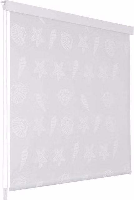 Berkfield Home Sea Star Shower Roller Blind in Grey, W: 140 cm, H: 240 cm