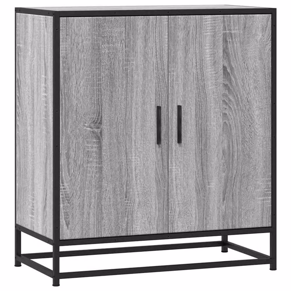 Berkfield Home Grey Sonoma Sideboard in Engineered Wood and Metal, W/D/H: 68 x 35 x 76 cm – 3