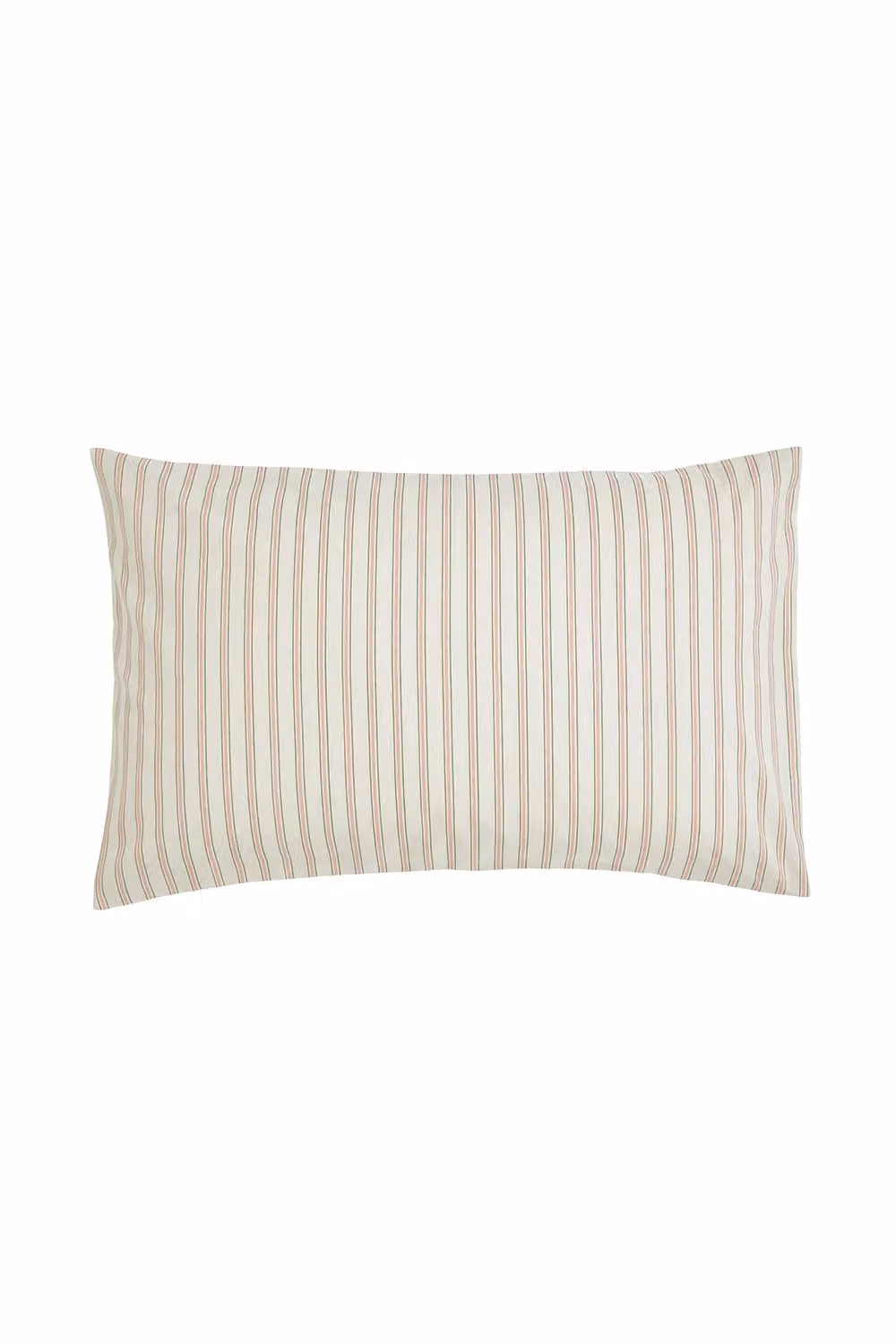 Helena Springfield Harvest Moon Ticking Stripe Cotton Duvet Cover and Pillowcase Set in Green and Pink, W/D/H: 90 x 200 cm – 3