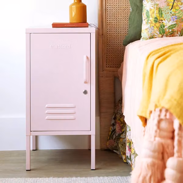 Mustard Made The Shorty To The Left Freestanding Metal Storage Cabinet in Blush Pink, W/D/H: 46 x 35 x 72 cm – 2