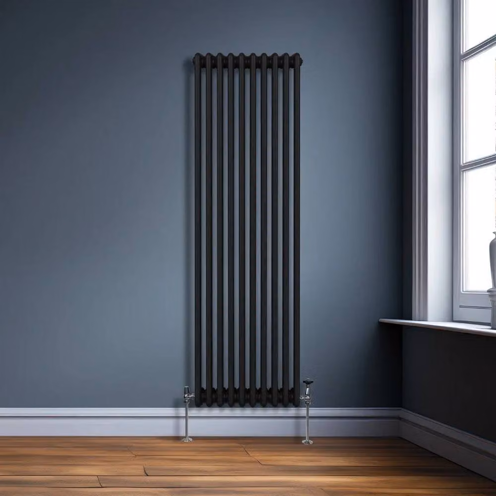 Monstershop Traditional 3 Column Steel Radiator, Black, H x W x D: 180 x 47.2 x 10 cm – 4