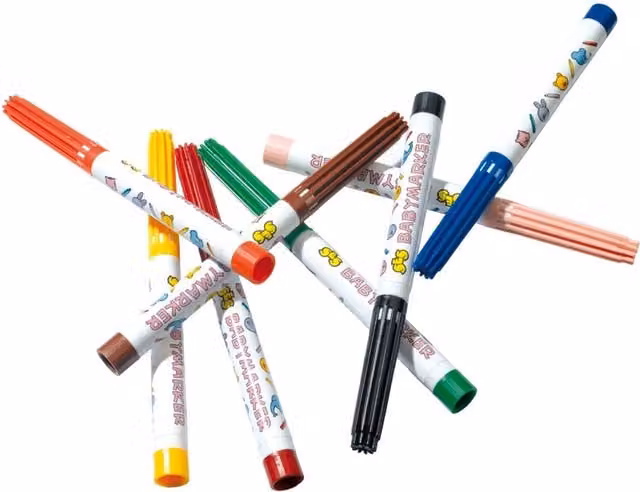 SES Sophie La Giraffe Baby Markers in Multicolour and White