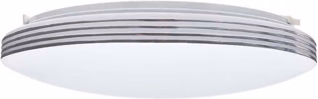Milagro Siena LED Ceiling Lamp in White and Chrome with Remote Control