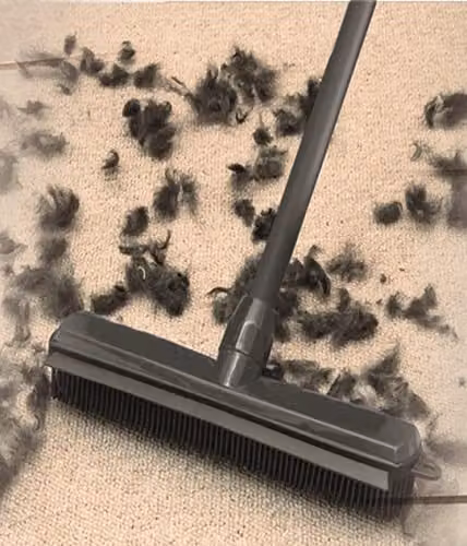 Addis Rubber Broom in Grey with Telescopic Handle and Wall Mountable Design – 3