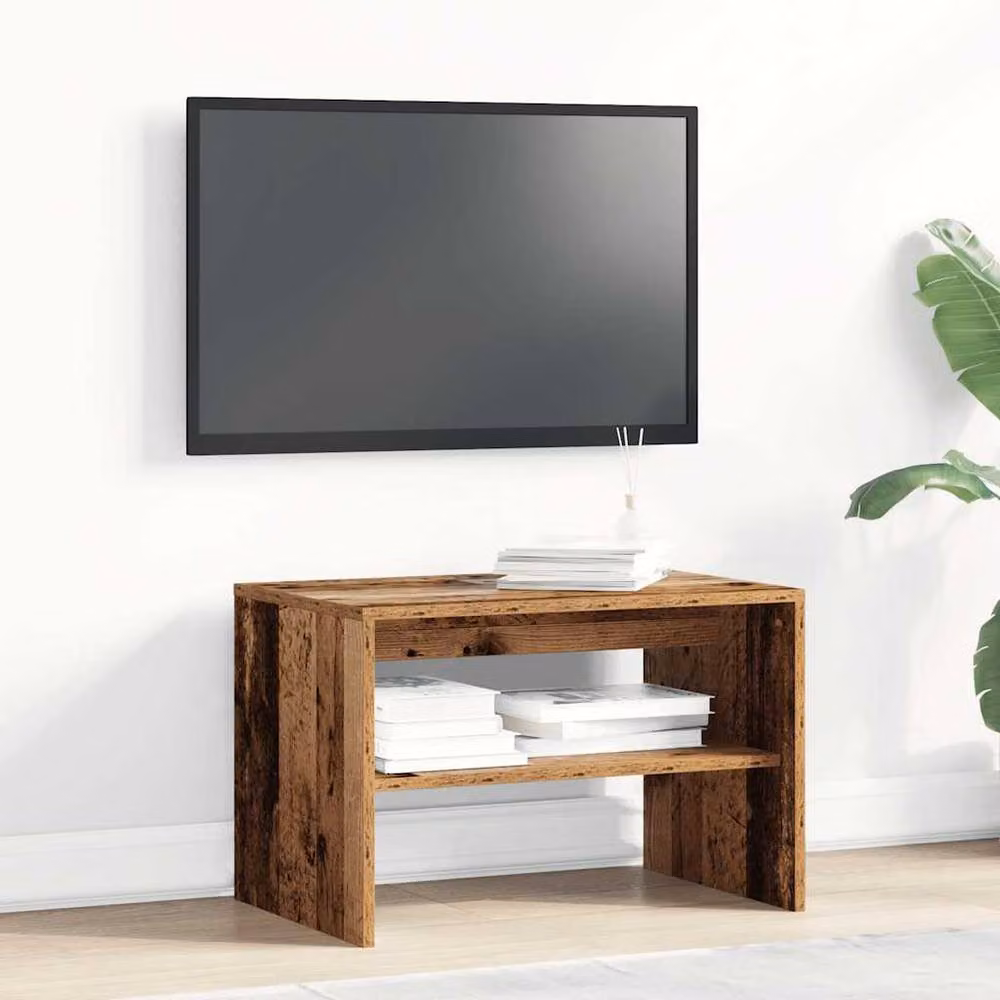 Berkfield Home Rustic Brown TV Cabinet in Engineered Wood W/D/H: 60 x 40 x 40 cm – 3