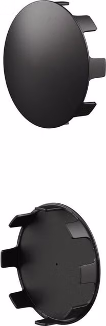 Rothley Matt Black Stair Handrail Shallow Cap, 2 Pack