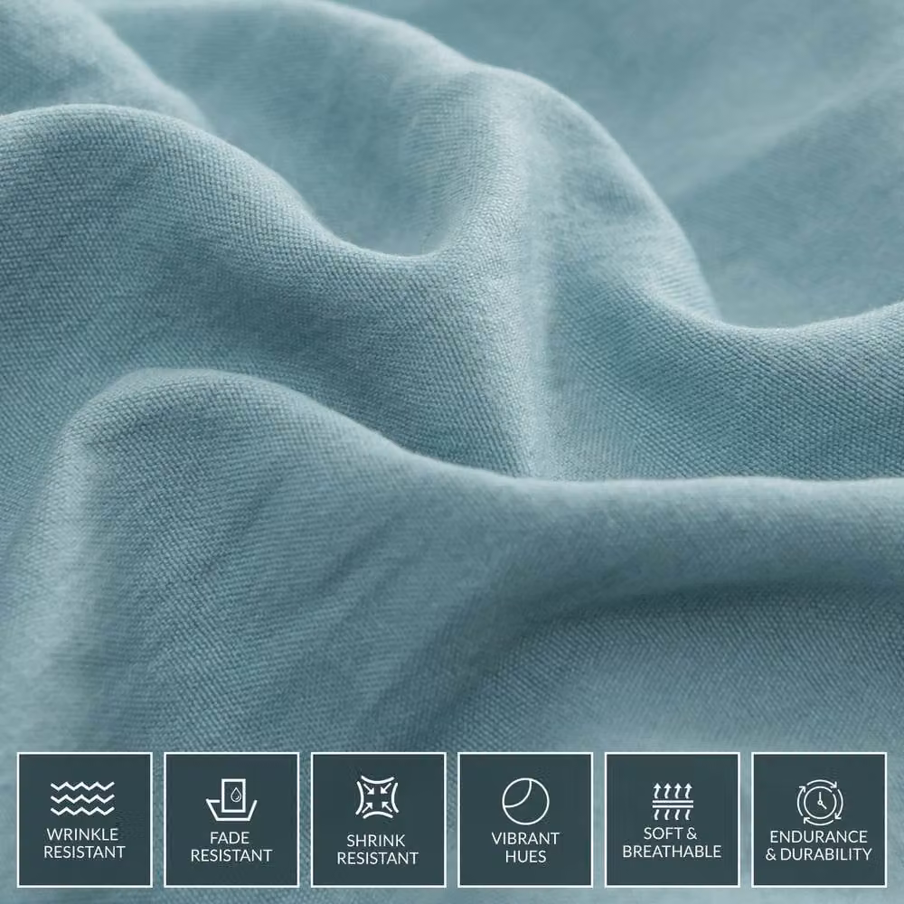 Lazzaro Home Premium Reversible Microfibre Duvet Cover and Pillowcase Set in Green, Super King Size – 2