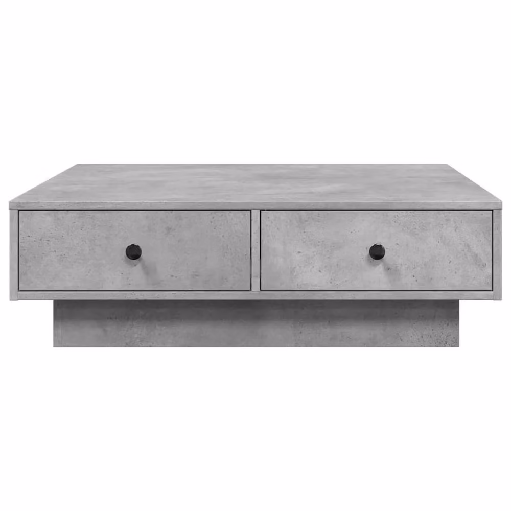 Berkfield Home Square Coffee Table in Concrete Grey, W/D/H: 90 x 90 x 28 cm – 3
