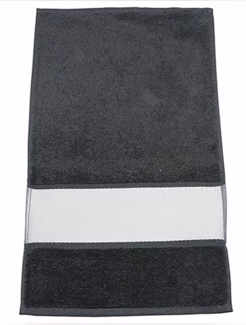 ARTG Subli-Me Guest Towel in Grey Cotton Terry with Border – 1