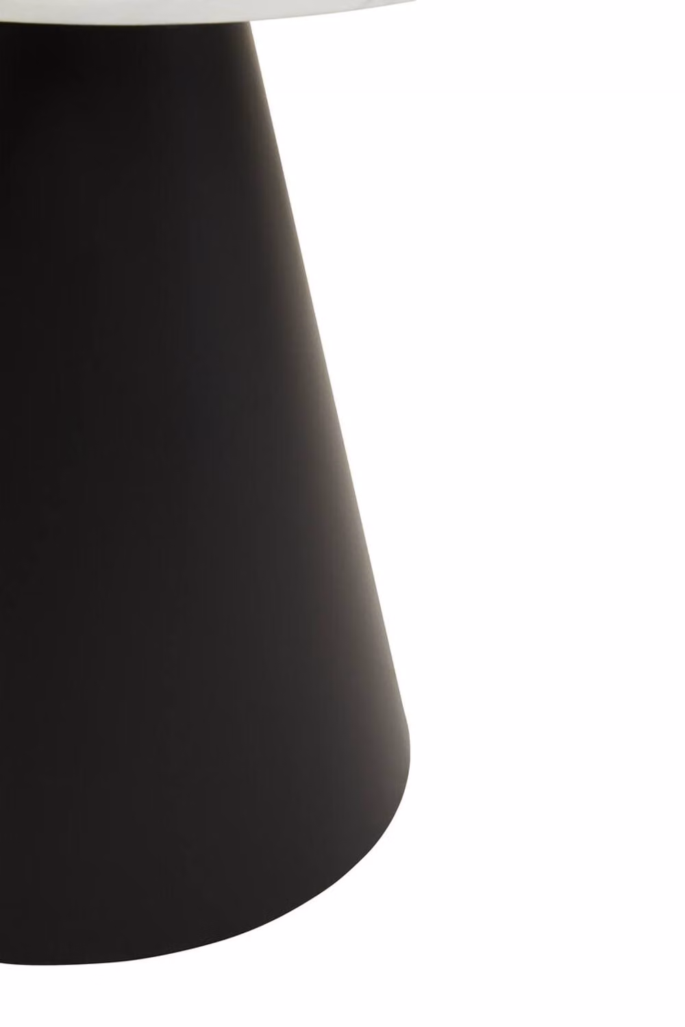 Orsina Azalea Round White Marble Top Dining Table in Black – 2