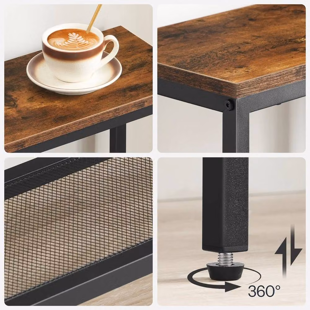 FORGEVIO Industrial Display Table in Brown, W/D/H: 75 x 22 x 76 cm – 4