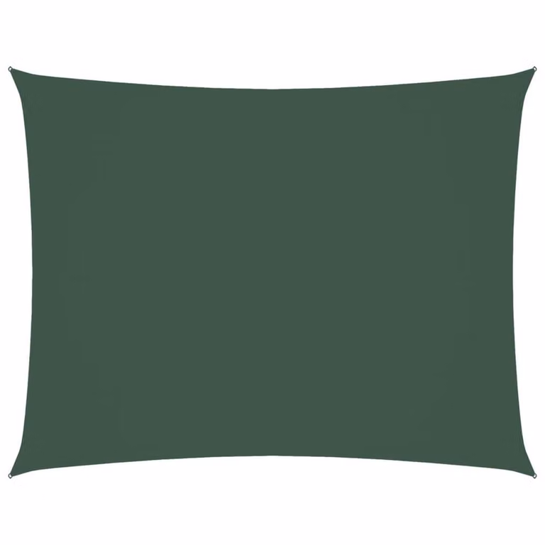 Berkfield Home Rectangular Oxford Fabric Sunshade Sail in Dark Green, 3.5 x 4.5 m