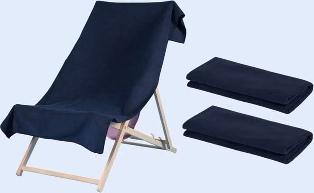 Brentfords OHS Quick Dry Microfibre Beach Towels, Blue, Set of 2 – 6