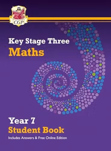 CGP KS3 Maths Year 7 Student Book with Answers and Online Edition