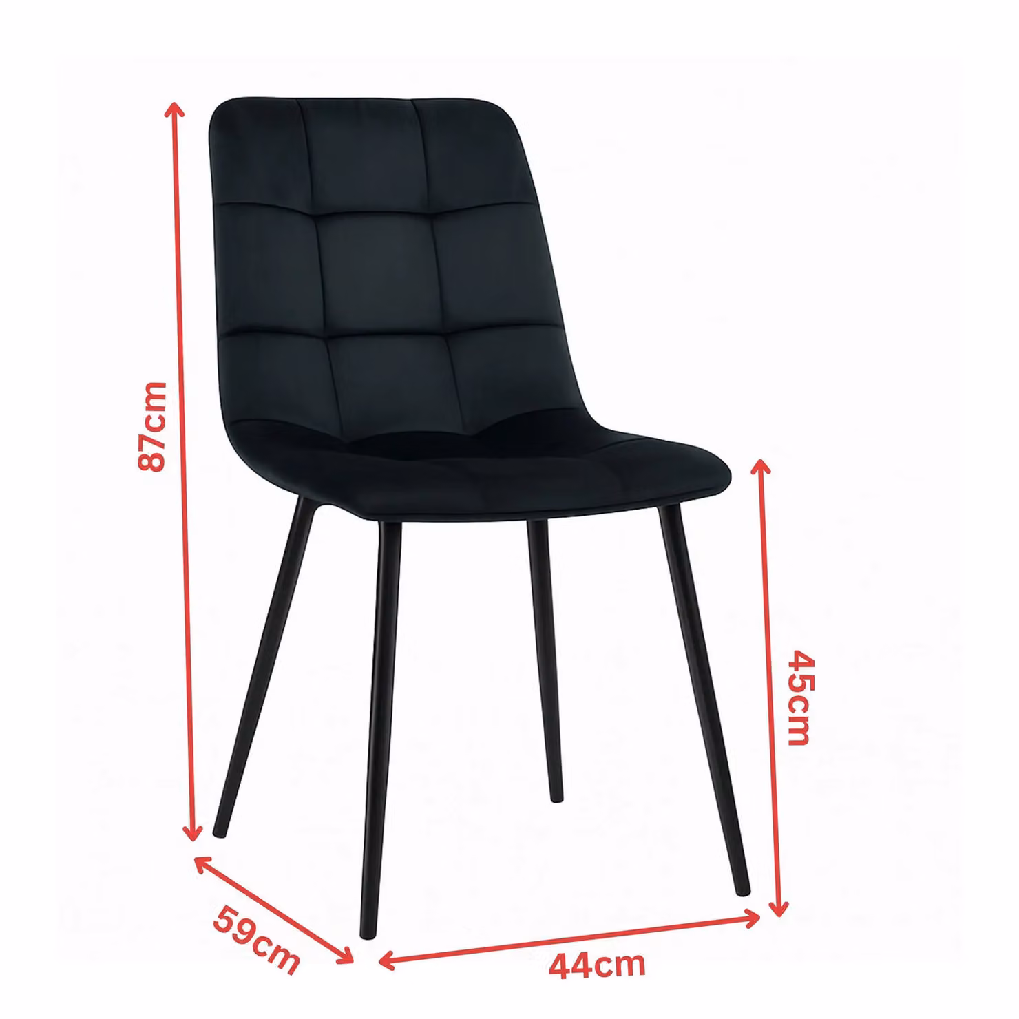 KOSY KOALA Modern Brown Wooden Rectangular Dining Set with 2 Black Velvet Chairs and 1 Grey Padded Bench – 2