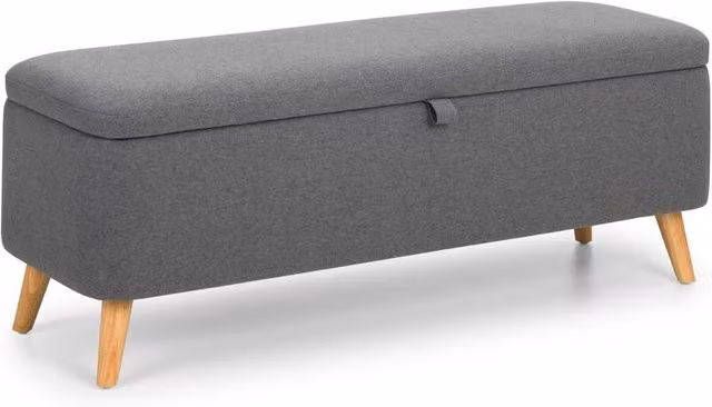 Cheshire Premium Nordica Upholstered Blanket Box in Grey