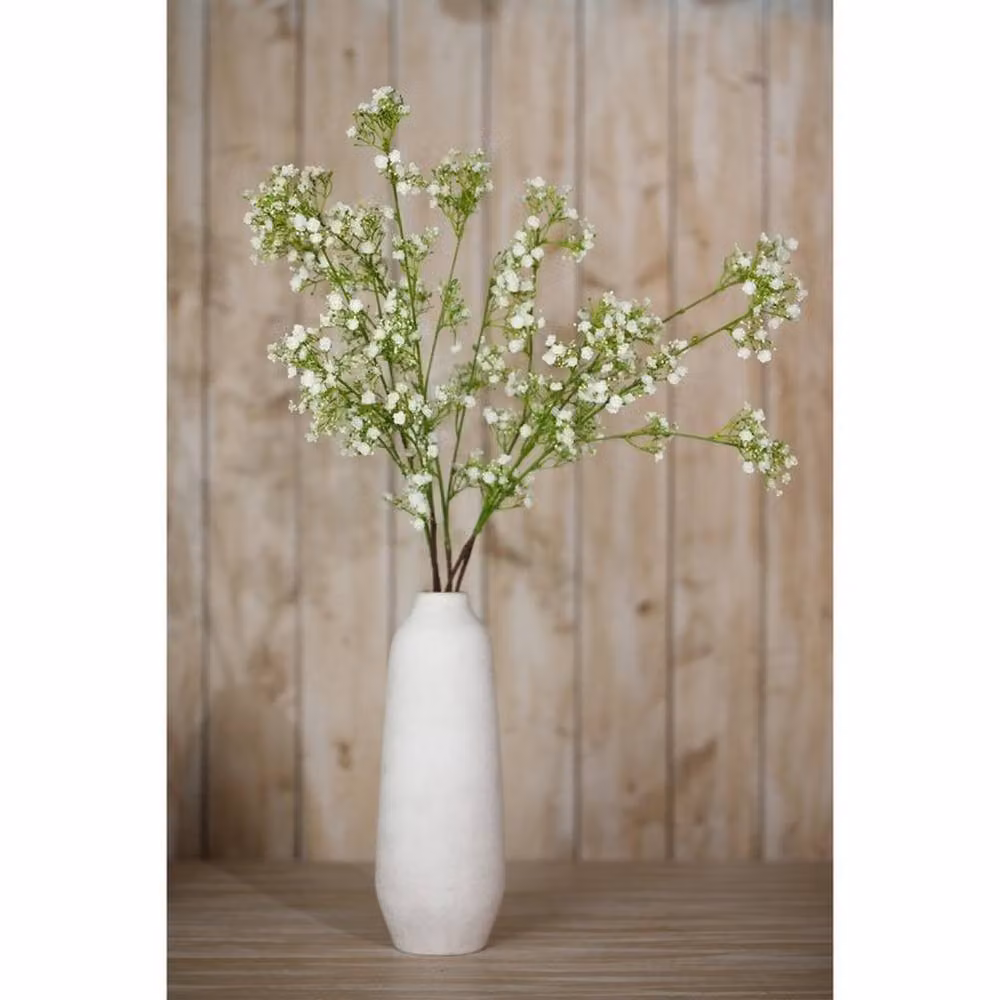 Lemon Pavilion Gypsophila Floral Spray in Cream and Beige, Height: 106 cm – 3