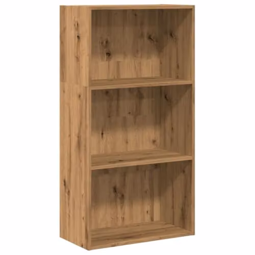 vidaXL Artisan Oak Bookcase in Brown, W/D/H: 60 x 30 x 114 cm – 1
