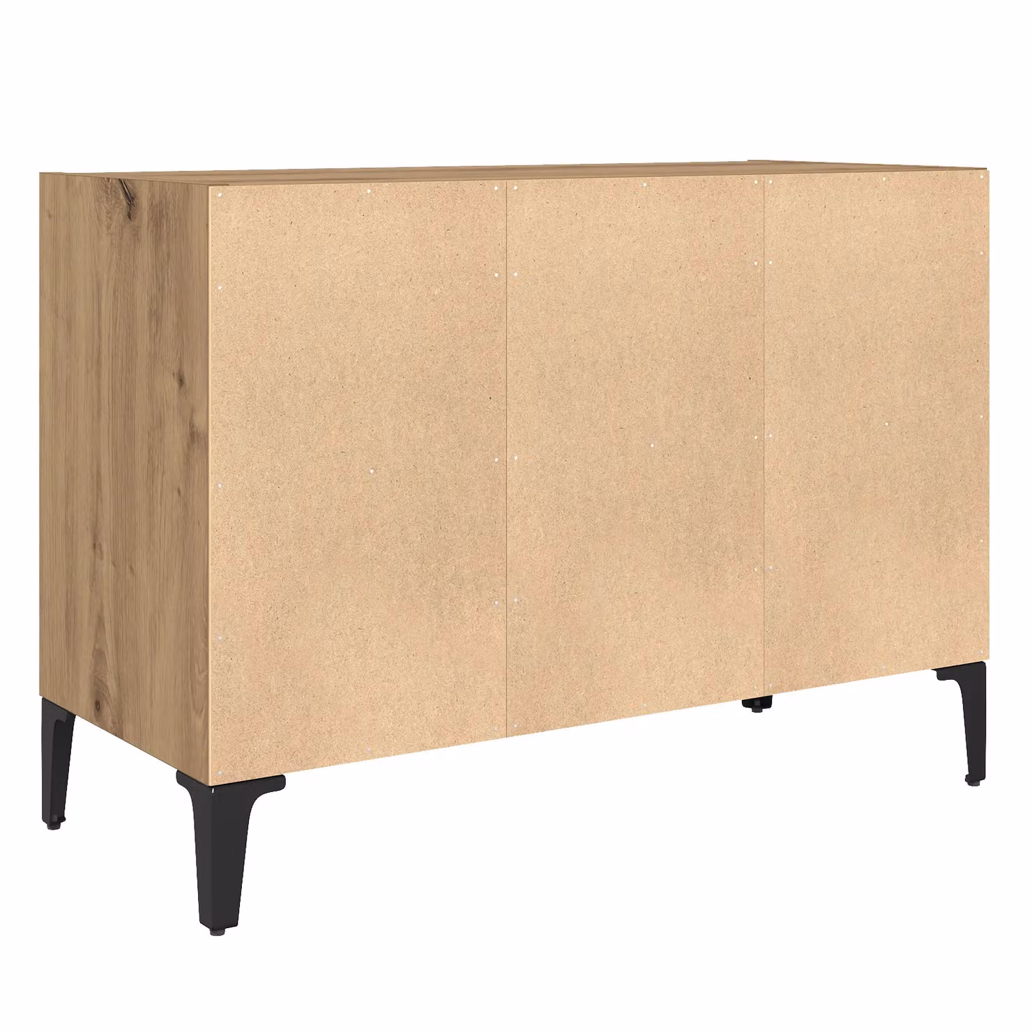 Berkfield Home Artisan Oak Medium TV Stand in Brown – 4