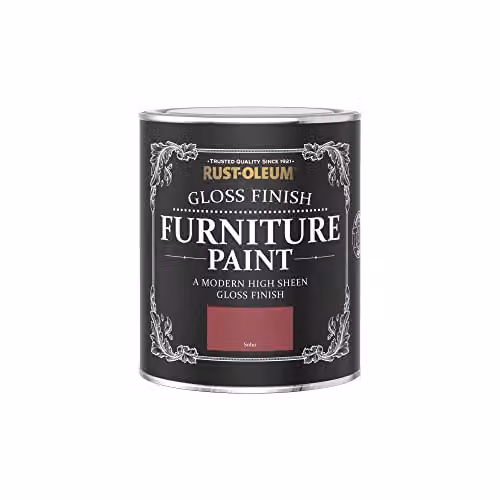 Rust-Oleum Gloss Furniture and Skirting Board Paint in Red, 750ml – 2