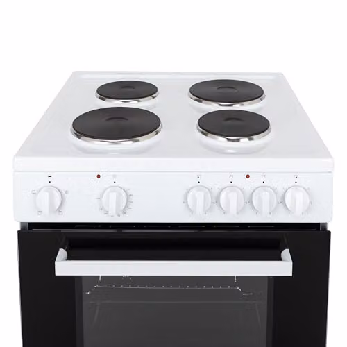Willow 68L Freestanding Single Cavity Electric Cooker with Solid Plate and Grill, White – 7