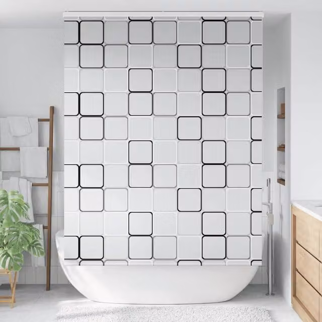 Berkfield Home Shower Roller Blind with Cassette, White, W/H: 156 x 240 cm