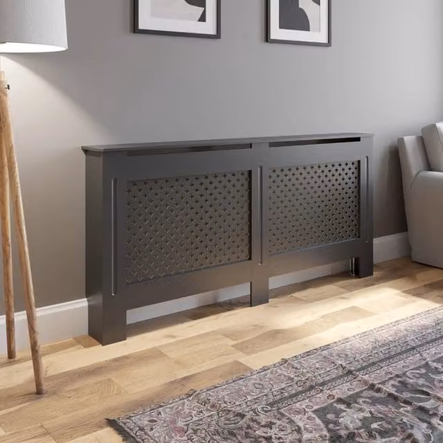 Temprazo Adjustable MDF Radiator Cover in Anthracite Grey