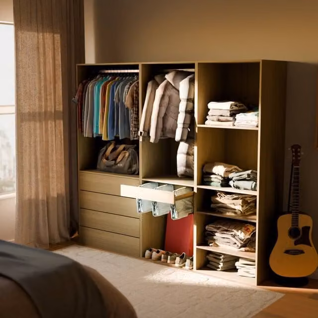 sweeek Modular Dressing Kit with 3 Elements in Light Brown and White
