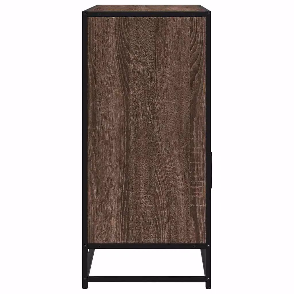 Berkfield Home Industrial Sideboard in Brown Oak, W/D/H: 100 x 35 x 76 cm – 4