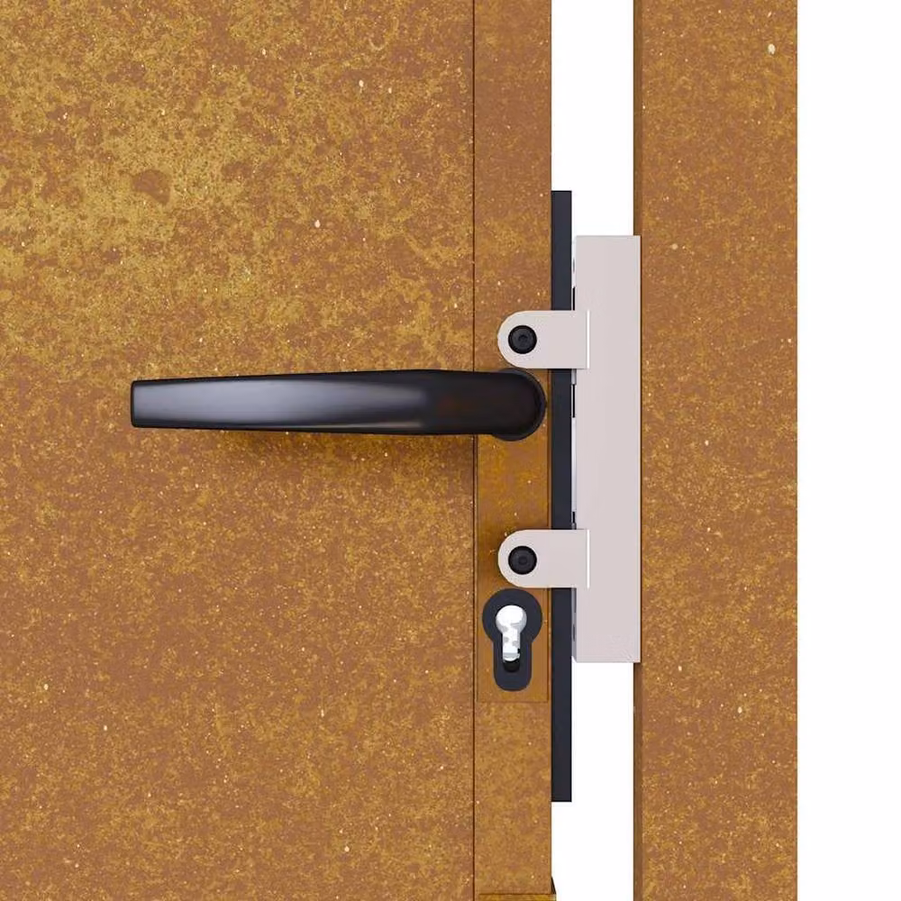 Berkfield Home Garden Gate in Brown Corten Steel, W: 105 cm, H: 180 cm – 3