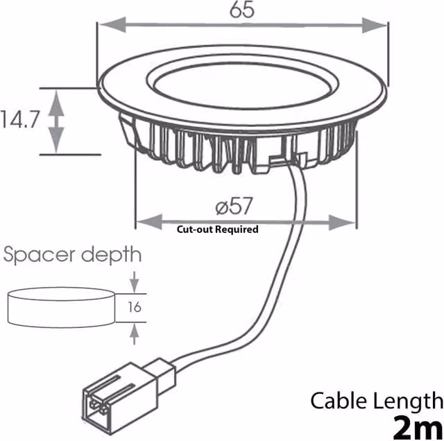 Loops 2-Pack Stainless Steel Round LED Under Cabinet Kitchen Lights with Driver Kit in Silver and Natural White