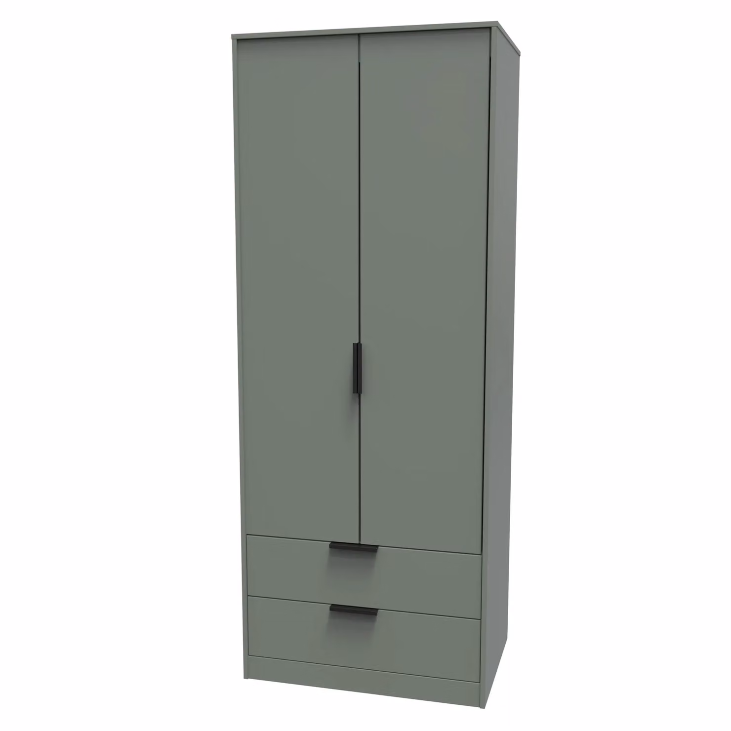 2 U Fuji Ready Assembled 2 Door 2 Drawer Wardrobe in Pale Green – 2