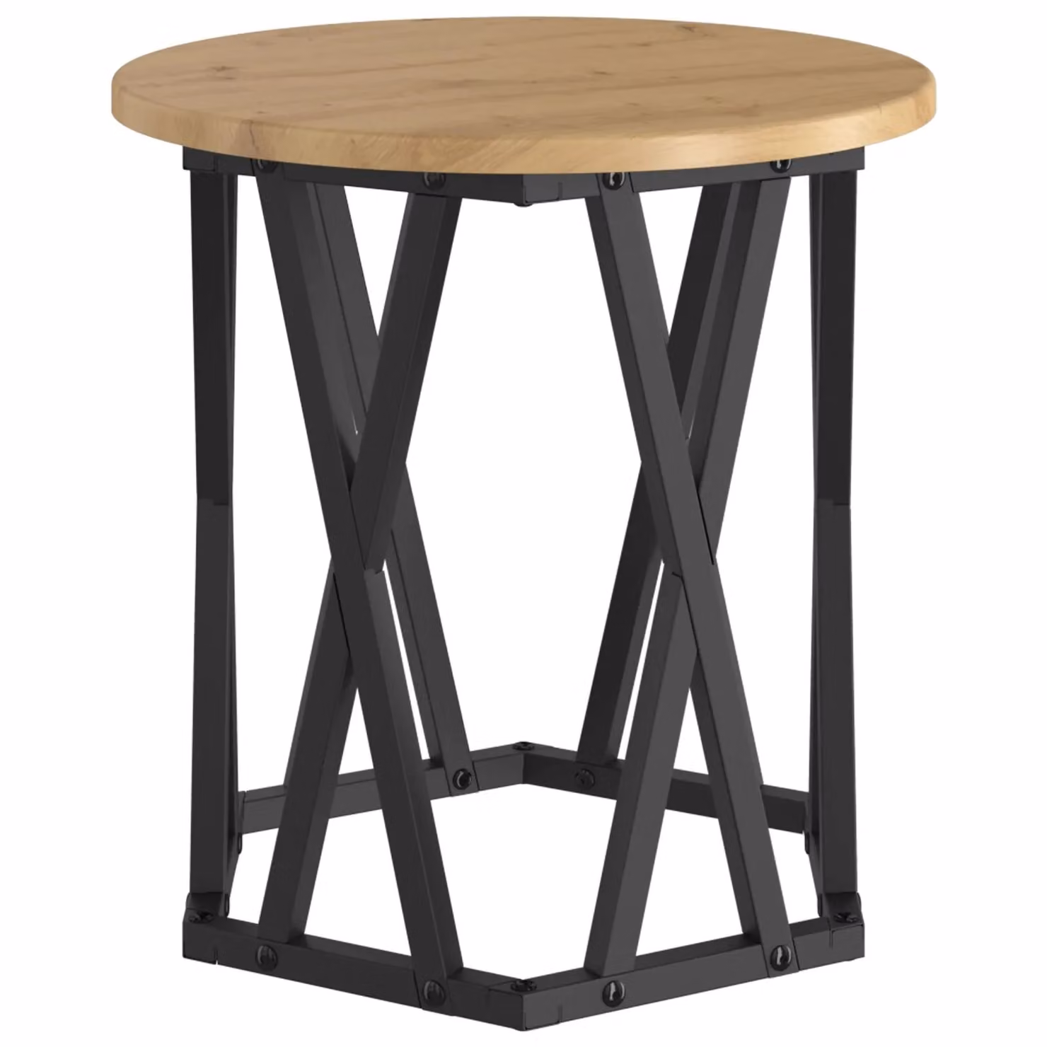 Berkfield Home Nesting Side Tables, Set of 2, Artisan Oak Engineered Wood in Brown – 4