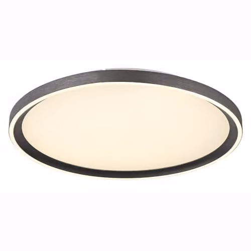 Globo Lighting Round LED Ceiling Light in Grey and White with Remote Control and Dimming Function, Diameter: 40 cm – 1