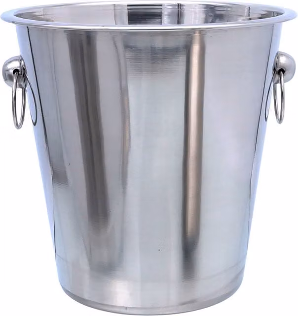Buckingham Stainless Steel Champagne and Wine Bottle Bucket, 4.8 l, Silver Mirror Finish