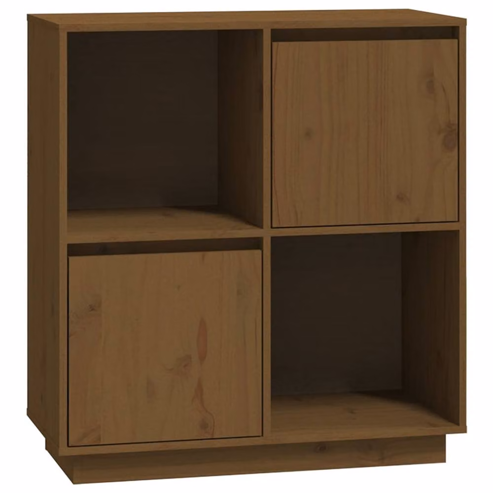 Berkfield Home Sideboard in Honey Brown Solid Pine Wood, W/D/H: 74 x 35 x 80 cm – 2