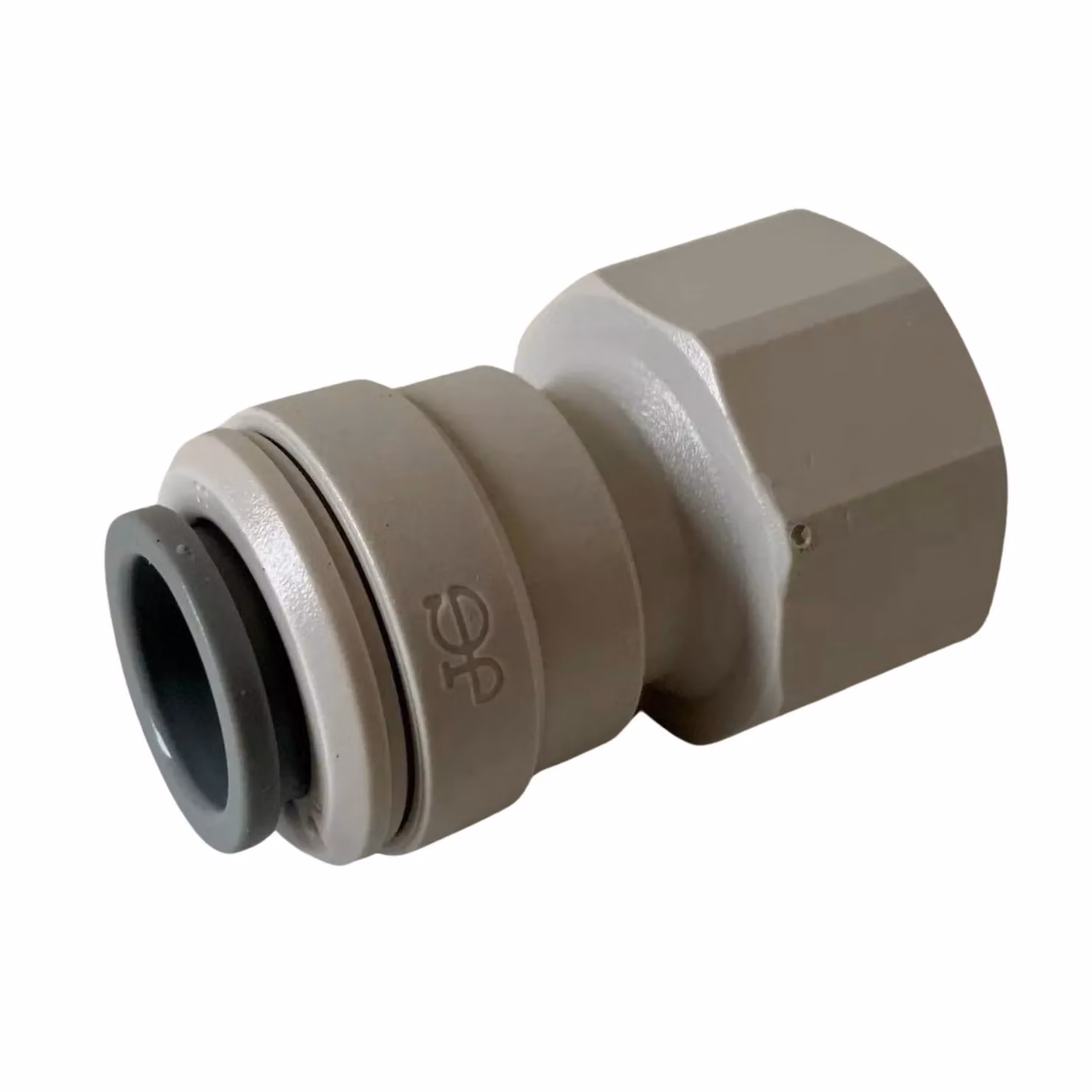 John Guest Speedfit 12mm x 1/2 inch Female Adaptor BSP Plastic, Beige, Pack of 10 – 2