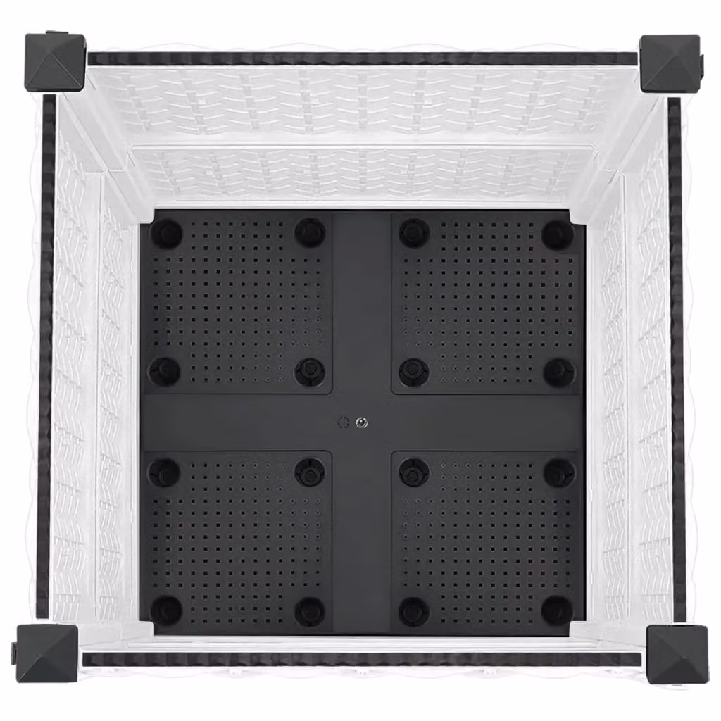 Berkfield Home White Polypropylene Raised Bed, W/D/H: 40 x 40 x 38 cm – 2