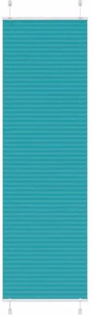 Berkfield Home Single Pleat Petrol Green Fabric Blind, W: 55 cm, H: 200 cm