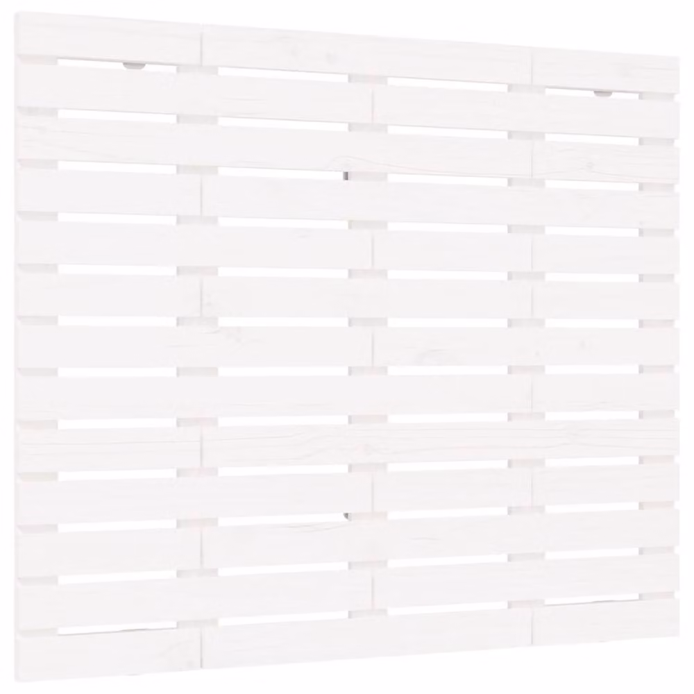 Berkfield Home White Solid Wood Pine Wall Headboard W: 96 cm, D: 3 cm, H: 91.5 cm – 2