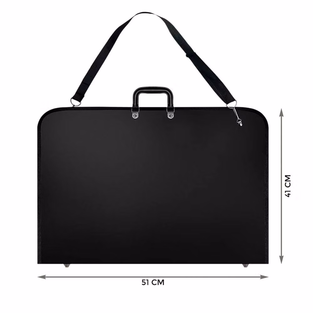 Kelvenix A3 Waterproof Black Fabric Portfolio Case with Zip Closure – 2