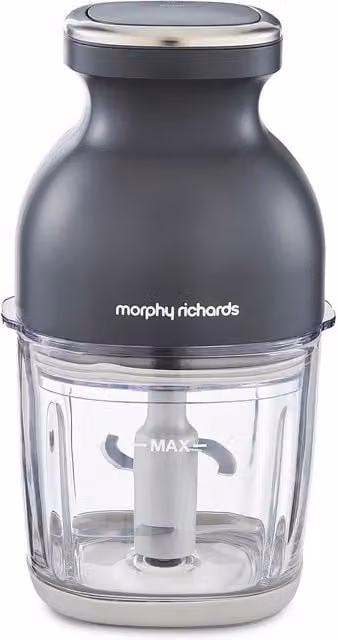 Morphy Richards 3-in-1 Multi Function Mini Food Processor and Chopper, Grey