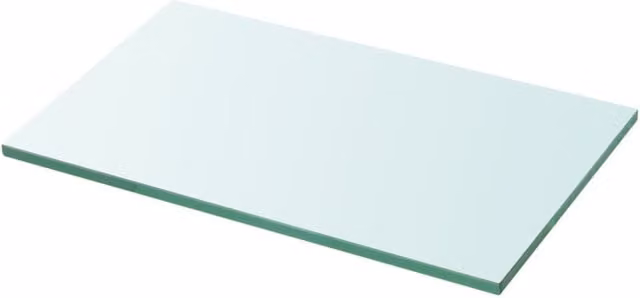 Berkfield Home Clear Glass Shelf Panel W: 30 cm, H: 15 cm
