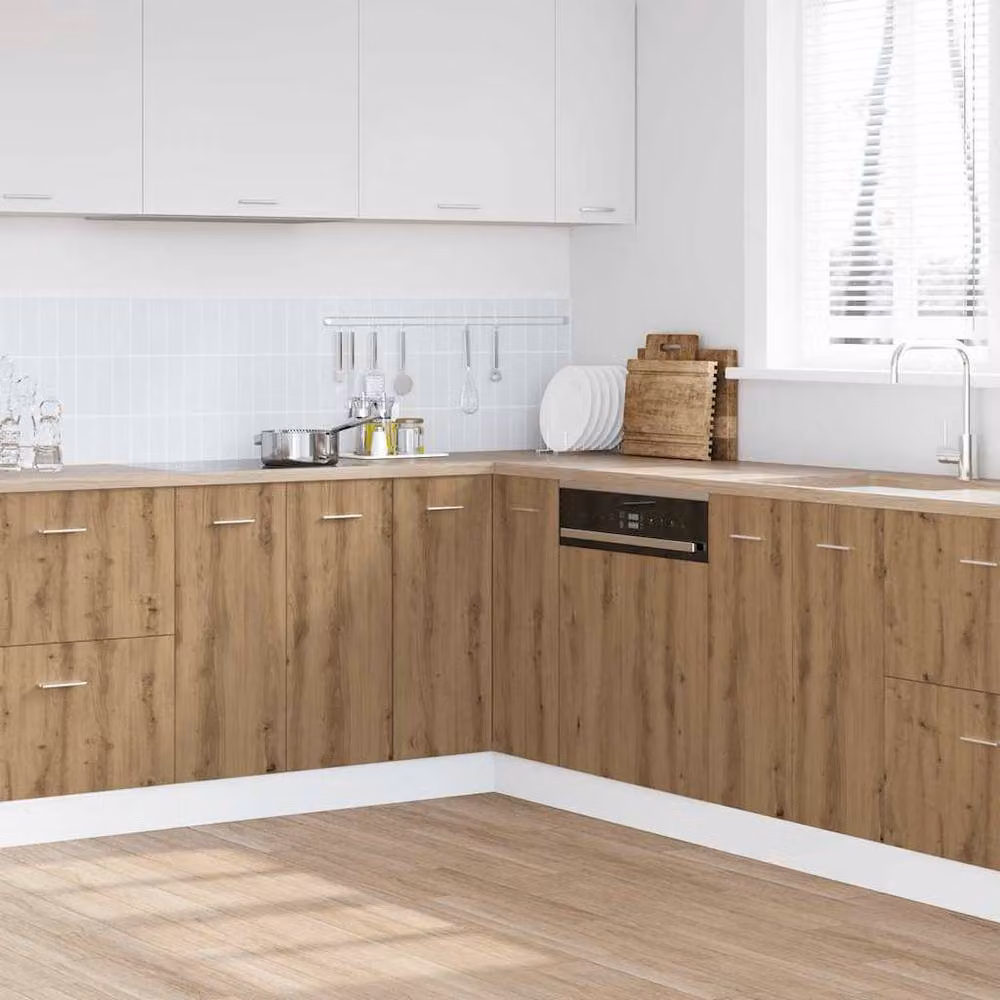 Berkfield Home Lyon Artisan Oak Kitchen Cabinet, Brown, W/D/H: 75.5 x 75.5 x 81.5 cm – 2
