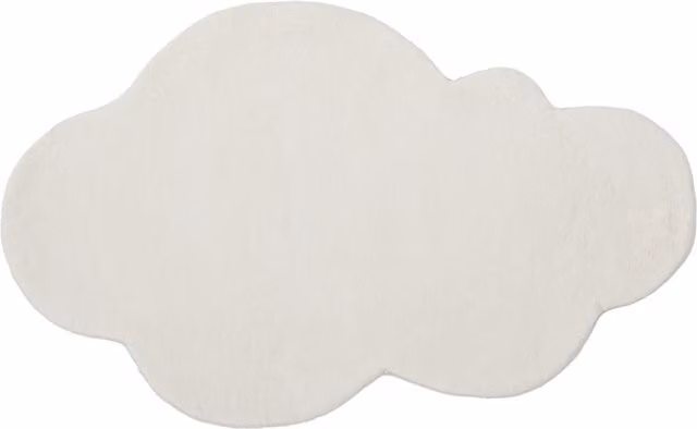 Orsina Kids Cloud Hand Tufted Round Rug in White, Diameter: 100 cm – 2