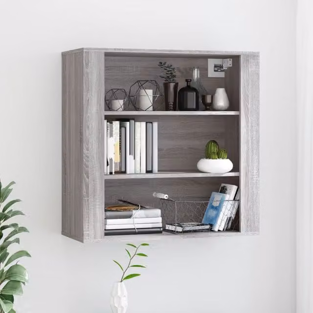 Berkfield Home Grey Sonoma Wall Cabinet W/D/H: 80 x 33 x 80 cm