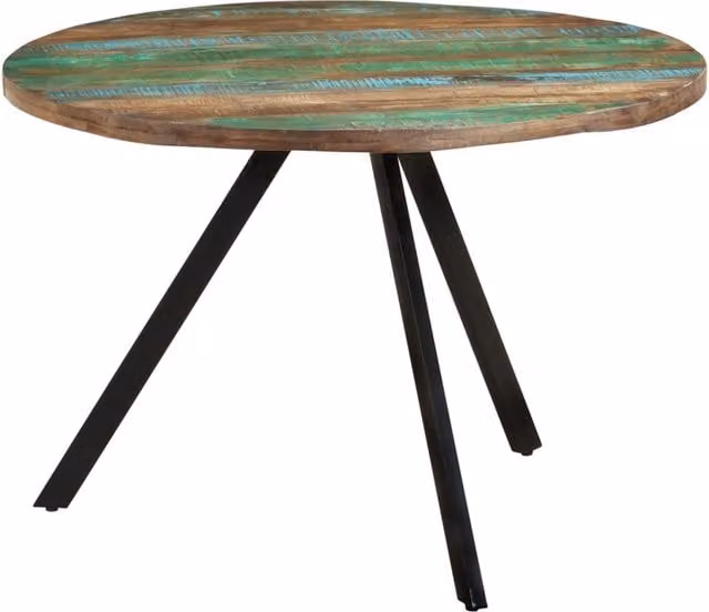 Berkfield Home Rectangular Solid Wood Dining Table, W: 110 cm, D: 75 cm – 1